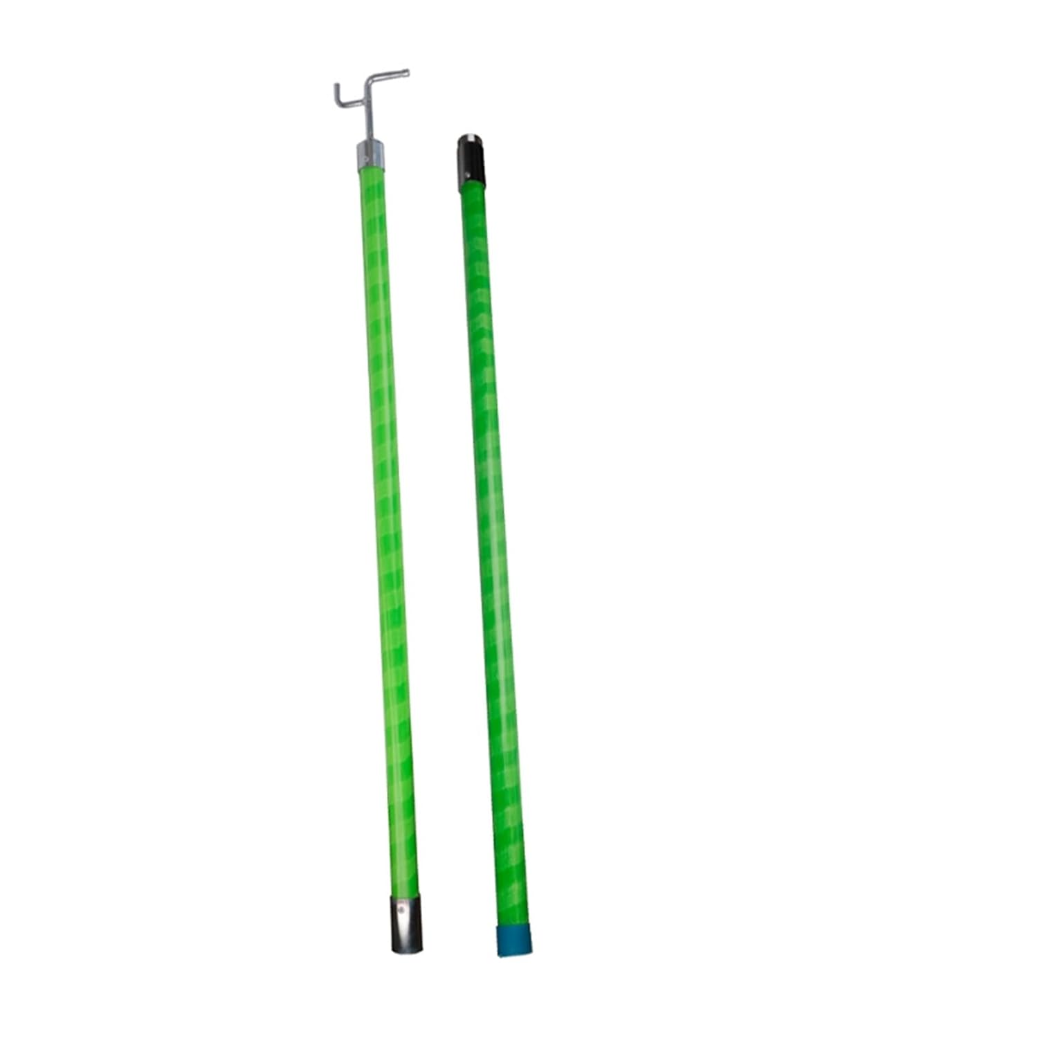 Insulated Pole with Insulated Handle Safety Insulation Rod, Lightweight Insulated Handle Rescue Hook with Threaded Shaft Joint for Electric Vehicle Emergencies(2m/6.5ft)