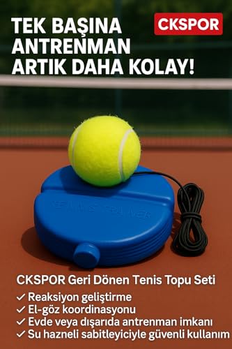 Geri Dönen Tenis Topu Antrenman Seti Solo Antrenman için Mükemmel Yardımcı Cks-189-Ant