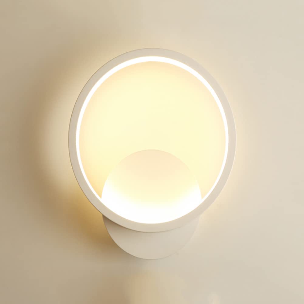 SXECAEPS Wall Lamps Sconces Light Indoor Led Dimmable 12w Warmnaturalwhite Modern Aluminum Decorative Sconce Lamp for Living Room Bedroom Hallway(Grey Wolf)