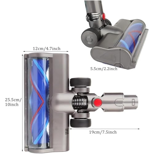 Brosse motorisée compatible Dyson V6 DC62 rouleau phare LED sol - 4