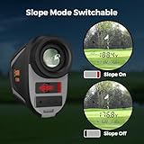 CIGMAN Golf Range Finder 800M Golf Rangefinder with Slope - USB Rechargeable,6X Magnification,Flag Pole Locking Vibration,Magnetic Rangefinder Mount Strap Included,Golf Accessories CT-800Y - Image 5