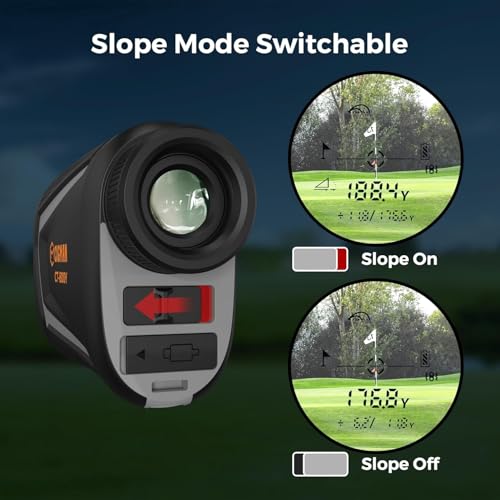 CIGMAN Golf Range Finder 800M Golf Rangefinder with Slope - USB Rechargeable,6X Magnification,Flag Pole Locking Vibration,Magnetic Rangefinder Mount Strap Included,Golf Accessories CT-800Y - Image 5