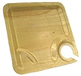 Perfect Stix Cocktail 10-25ct Wooden Disposable Appetizer Wine Holder Plate (Pack of 25)
