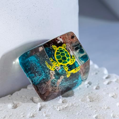 DATKEY Turtle Ocean Artisan Keycap Custom Turtle Sea Handmade Resin Keycap RGB Keyboard Cherry MX Mechanical Gaming Most Keyboard Gift for Man On Valentine Christmas - 5
