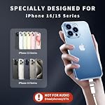 NICE BUDDY Light-ning à USB C Adaptateur pour iPhone 15/16 Pro/16 Pro Max/Plus, Sam-Sung S24,C'est pas vrai. Air,Interrupteur Nin-tendo, rapide Charging-4Pack | CHARGE ONLY. Éclairage Féminin à USB-C Homme. NO audio/OTG/headphones. Résistance de 56k. QC Chargez vite.
