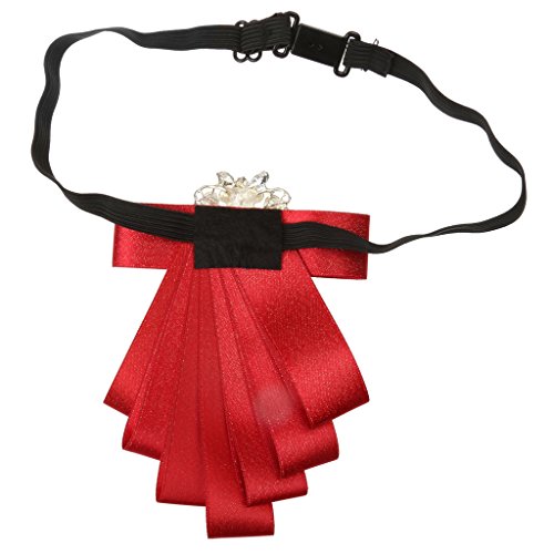 F Fityle Noivo Formal Gravata Borboleta - Vermelho