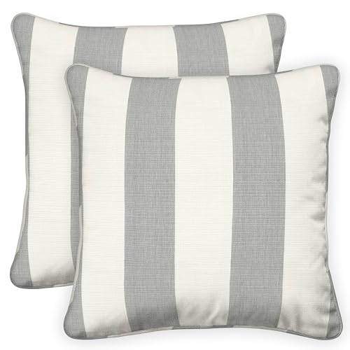 Honeycomb Outdoor Square Toss Pillow Cover Set, 18