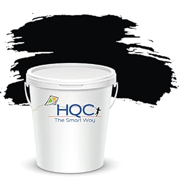 HQC Weather Shield Smooth Masonry Paint | 5L in 30+ Colours | Storm Proof, Scrub Resistance & Waterproof | Weatherproof Technology Designed with Acrylic Resin for Ultimate Protection Black