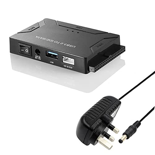 BALAX USB3.0 Hard Drive Adapter Three-Purpose USB3.0 to SATA/IDE Easy Drive Cable Multi-Function EU/US/UK Standard