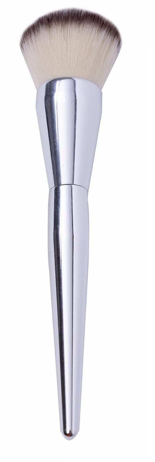 ClubBeauty Makeup Face Blush Powder Brush Tool Foundation Makeup Brush | Soft Bristle Makeup Brush | Foundation Blending Brush for Women | Color- Silver-image-41