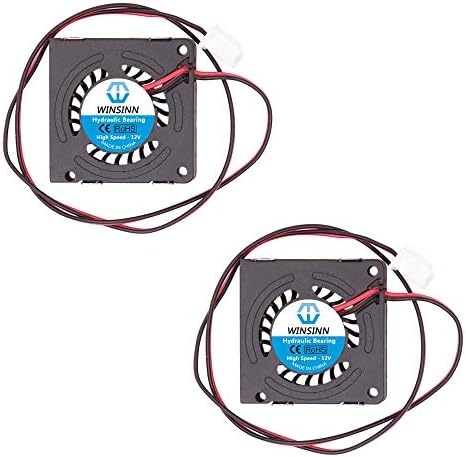 WINSINN 30mm Blower Fan 12V 3007 Hydraulic Bearing 30x7mm Turbine Turbo - High Speed (Pack of 2Pcs)