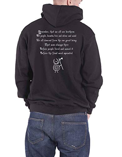 Sweat à capuche Heilung Remember au logo imprimé et textile noir confortable