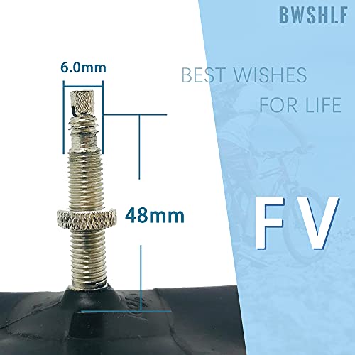 Bwshlf 26 Inch Bike Tubes (4 Pack), Durable Butyl Rubber Mtb Bicycle Replacement Fit 26X1.75/2.3, Presta Valve 48Mm #TOP2