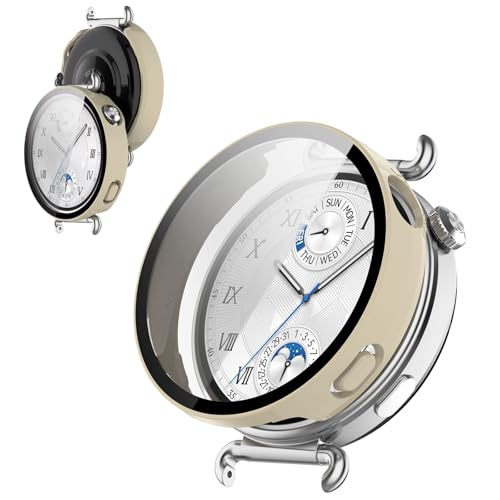 �y�t���J�o�[�ی�zBOOLINN For Huawei Watch GT6/GT6 Pro �J�o�[ 41mm 46mm �Ή� huawei watch gt6 46mm �����^ PC+�K���X�f�� �����ߗ� ���ϋv �h�o�E�h�� �����ȒP �E�����₷�� �ϏՌ�