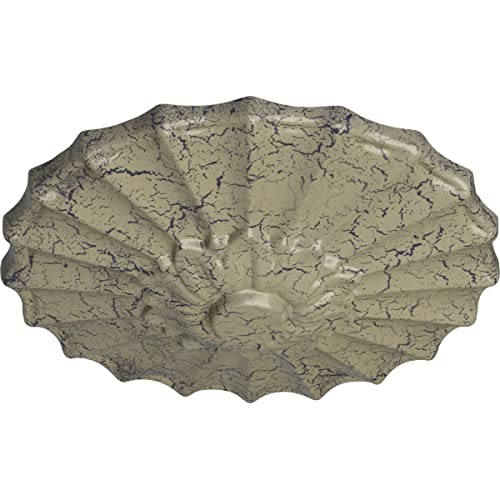 Image of Ekena Millwork CM09SHCSC 9 inch x 1-3 /8 inch Shakuras Ceiling Medallion, Castle Stone Crackle