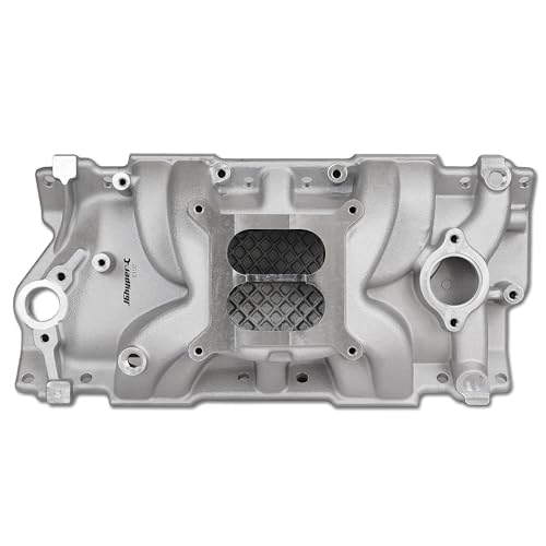 JGhyperX 8150 Upgrade Vortec L31 Intake Manifold Aluminum Dual plane Compatible with Chevy Small Block 1955-1986 SBC 302 305 307 327 350 400 1500-6700 RPM V8 Engine