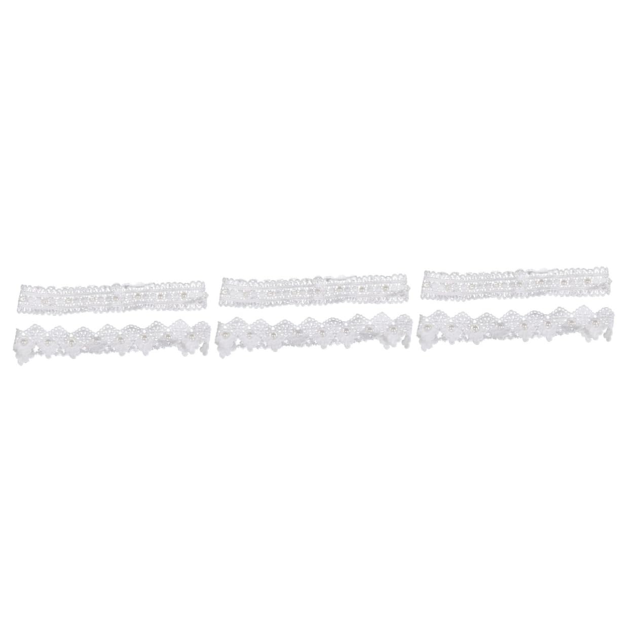 3paia Garter Da Sposa Pizzo Bianco Con Perle Per Matrimoni e Feste Di Anelli Per Coscia Per Sposa e Damigelle