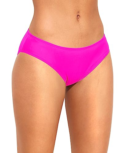 Image of Women Bikini Bottom Full Coverage Bathing Suit Bottoms Swimsuit Bottom | Low Waist Design, Side Strap Cutout, Full Rear Coverage, Secure Fit, Soft Breathable Fabric