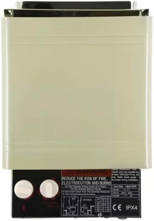 110V 2KW Mini Sauna Heater with No Fixed Top Cover (with Internal Controls), Sauna Heater, Dry Steam Bath Electric SPA Heater for Home Hotel Sauna SPA Shower Rooms 2KW 110V with No Fixed Top Cover Galvanized