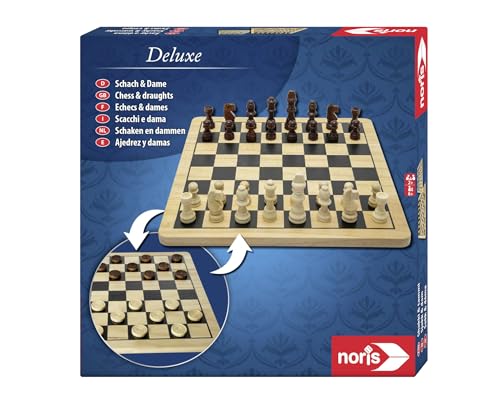 Jeu de société Échecs et Dames classique pour animer vos soirées en famille