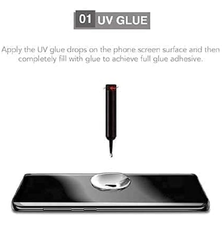 Image of FabeKee UV Tempered Glass Screen Protector Compatible for Redmi Note 13 Pro plus | Front And Back Screen Guard With camera lens protector 3 in 1 (Note 13 Pro+, Combo)