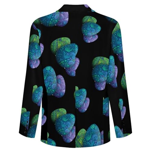 Halloween Eggs Men's Blazer Printed Button Suit Jacket Slim Sport Coat Blazers4