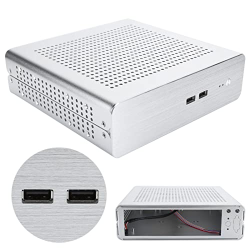 Caja de aluminio completo Mini ITX para PC de escritorio minimalista 3