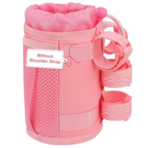 Bike Cup Holder Water Bottle Holder Handlebar for Bike with Mesh Pockets Universal Fabric Bicycle Water Bottle Drink Cup Cage for Cruiser Bikes Scooter Mountain MTB Stroller Wheelchair Boat