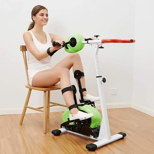 Mini bicicleta estática eléctrica, portátil, motorizada para piernas y brazos con monitor LCD para rehabilitación de ancianos, diseño compacto para entrenamientos en casa