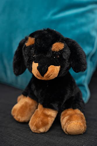 HEITMANN DECO PET Plüsch Dachshund, ca. 20cm, Schwarz / Braun