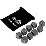 Gaocunh Piedras de Whisky, Cubitos de Hielo Reutilizables, Bebidas refrigeradas, para Enfriar Whisky, Vino, Cerveza sin diluir, Regalos de Cubitos de Roca