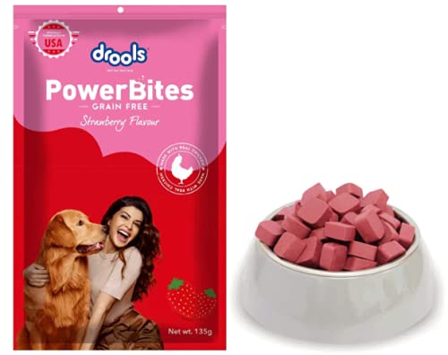 Drools Power Bites Strawberry Flavour, Real Chicken, Dog Treats, 135 g (B07VCFPQVQ) Amazon Price History, Amazon Price Tracker