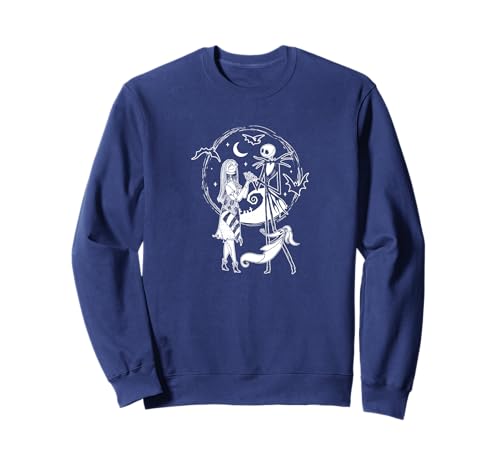 Sweat Nightmare before Christmas Jack et Sally pull gothique de coton doux