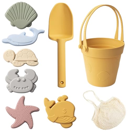 Jouets de plage avec seau à pelle et moules boîte étanche sans fuite de sable