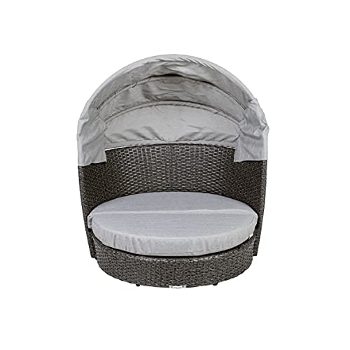 greemotion Pet Hundelounge mit Dach und Kissen, ca. 78 x 61/100 x 83 cm, grau