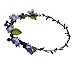 Love Sweety Flower Berries Crown Headband for Wedding Festivals HH7 (Purple)