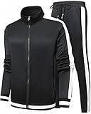 GXAMOY Men's Athletic 2 Pieces Tracksuit Casual Full Zip Jogging Sweat Suit Workout Sports Set Sport