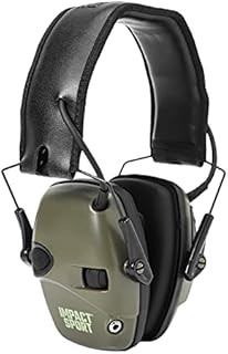 Howard Leight by Honeywell Impact Sport Sound Amplification Electronic Shooting Earmuff, Green
