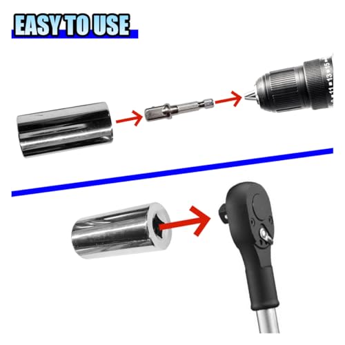 ZIMISI Universal Socket Set (11-32mm 7-19mm), Self Adjusting Wrench with Power Drill Adapters, Universal Socket Tool for Unscrew Any Bolt, Multi-Function Tool for Dad, Men, and Husband