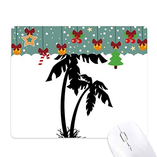 Tapis de souris noix de coco noir plage silhouette tapis de bureau design