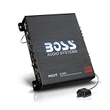 BOSS Audio Systems R1100M ライオットシリーズ カーオーディオ サブウーファーアンプ - 1100W 高出力 一体鋳造型 A/B級 安定した2/4オーム駆動 ロー/ハイレベルインプット ローパスクロスオーバー MOSFET電源回路 ステレオ 23.2 x 26.5 x 5.7cm（9.125 x 10.4375 x 2.25インチ） ブラック