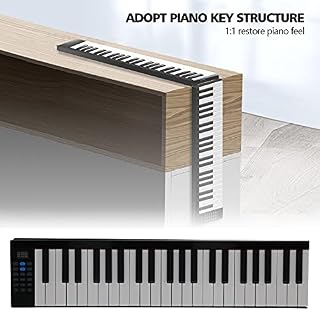 88 Touches à Main Roll Up Piano,Piano à Clavier Portable Rechargeable USB avec Pédale/Bluetooth, Claviers électroniques… - Les Beatles, Paul McCartney, John Lennon, RIngo Starr, George Harrison 88 Touches à Main Roll Up Piano,Piano à Clavier Portable Rechargeable USB avec Pédale/Bluetooth, Claviers électroniques… – Image 2