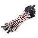 30 Pcs 3-Pin Extension Cable Cord Male to Female Lead Wire Connectors for Servo Extension Connection Control Board Remote Control Parts - 5 Sizes