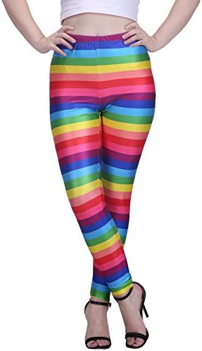 HDE Trendy Design Workout Leggings - Fun Fashion Graphic Printed Cute Patterns