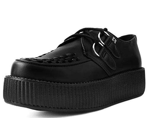 T.U.K. Shoes V9493 Unisex-Adult Creepers, Black TUKskin Viva Mondo Creeper