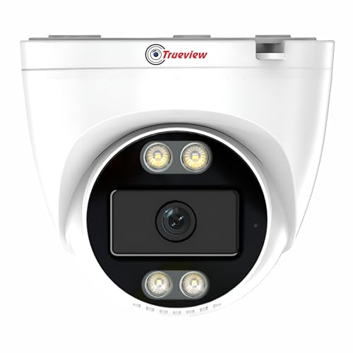 Trueview 3MP Smart WiFi Dome Security Camera | All Time Color Night Vision | Human Detection | Two Way Audio | 256GB Memory Card Support | H.265 | Alexa Compatible | STQC Approved