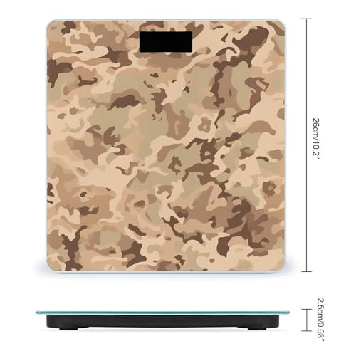 Báscula digital de baño camuflaje desierto 400 lb miniatura 2
