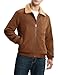 Rdruko Winterjacke Herren Warme Fleecejacke Sherpa Jacke Männer Winter Gefütterte Cordjacke-Braun XXL