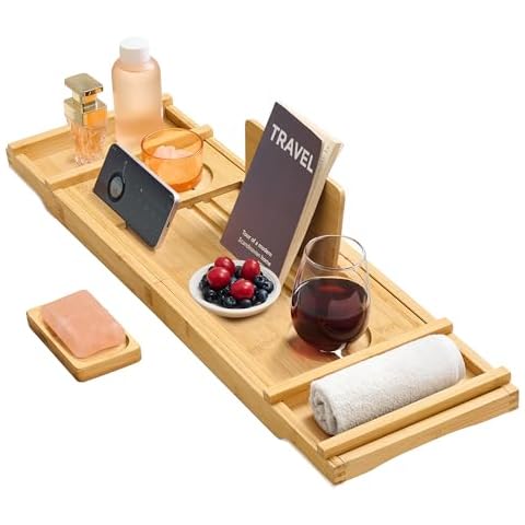 SONGMICS Plateau de Baignoire en Bambou BCB072N01 Cover