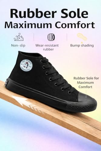 Image of Long High Top Canvas Men Sneakers